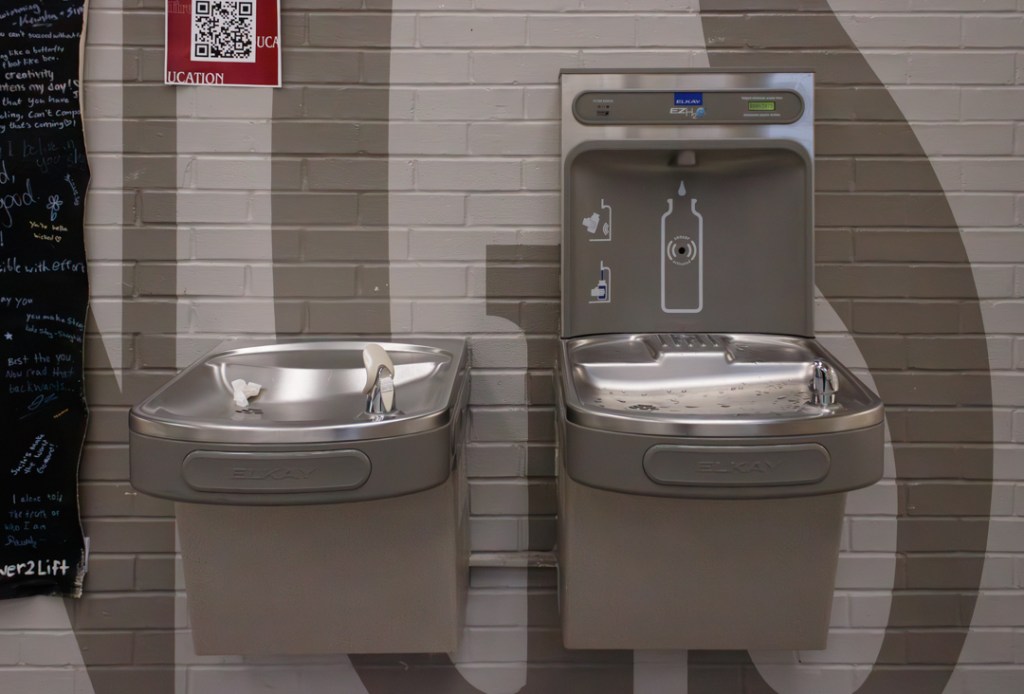 It sucks to drink from the water&nbsp;fountains